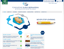 Tablet Screenshot of fondazioneguidobernardini.org